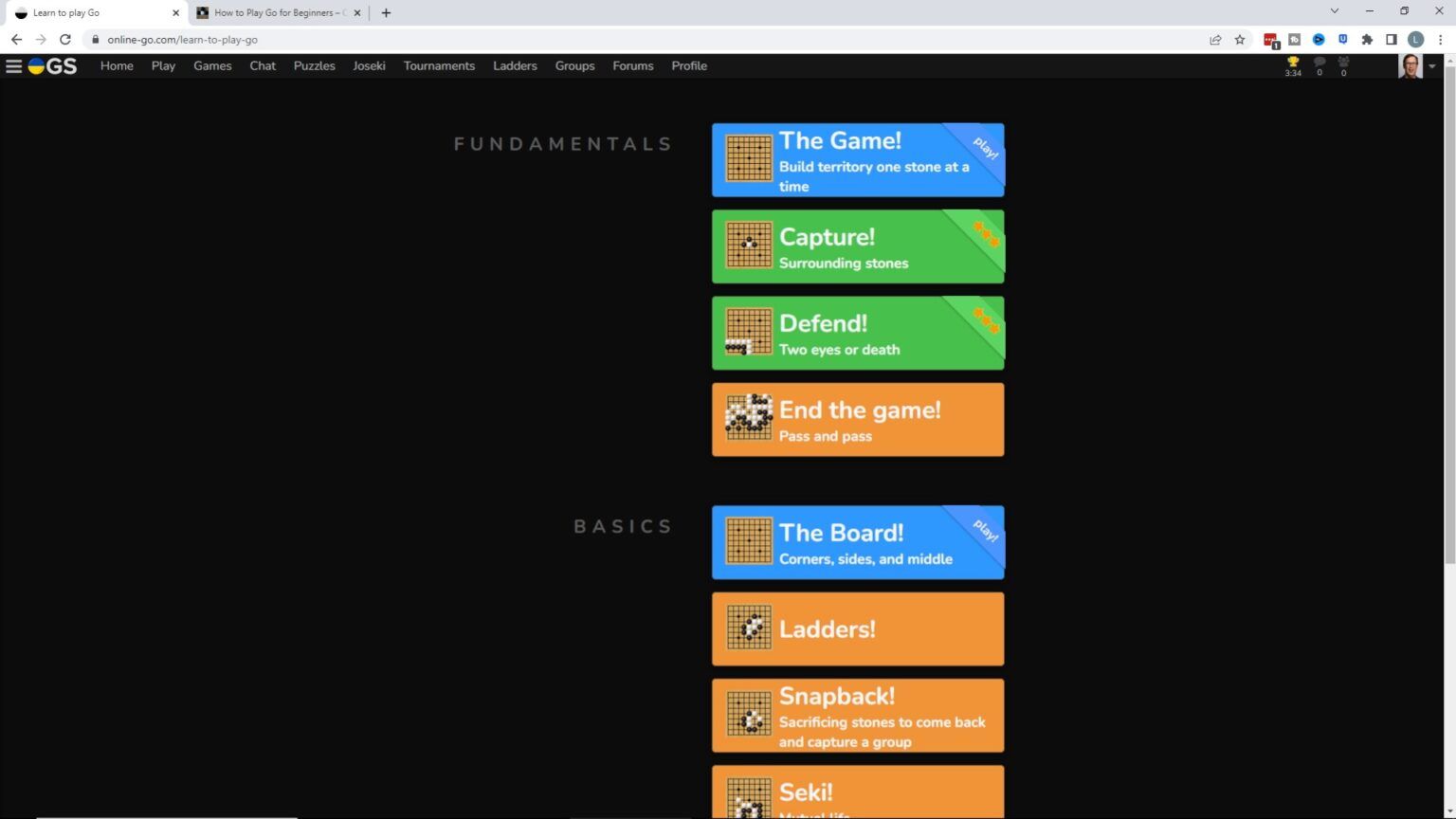 Online Go Server - OGS - How To Play Go For Beginners